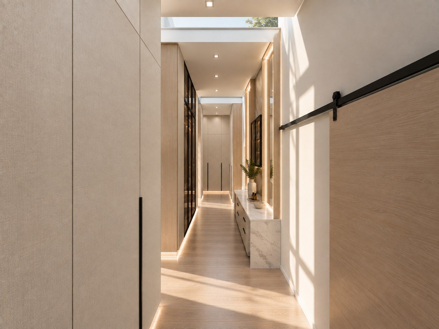 Joinery by The Kitchen Studio: Shahaboodien House, passage