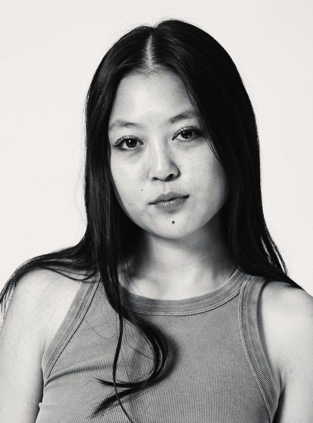 Black and white portrait of Nicole Sen