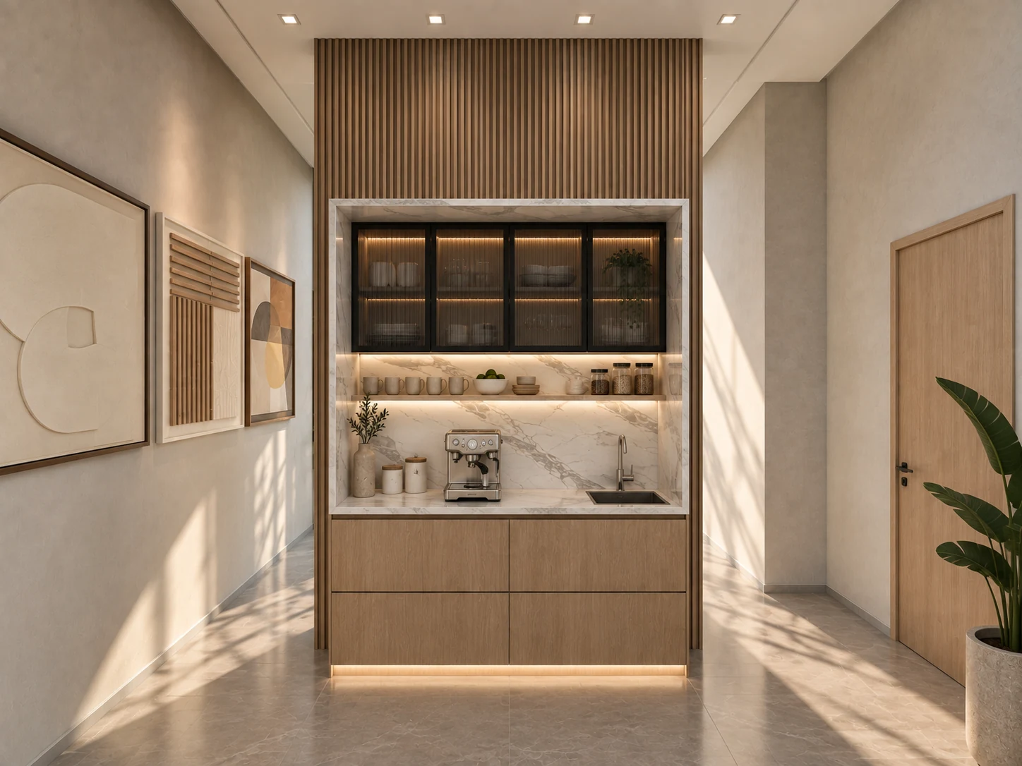 Passage coffee niche — design visualisation