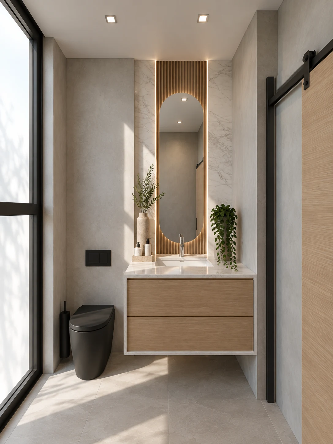 Guest bathroom — design visualisation