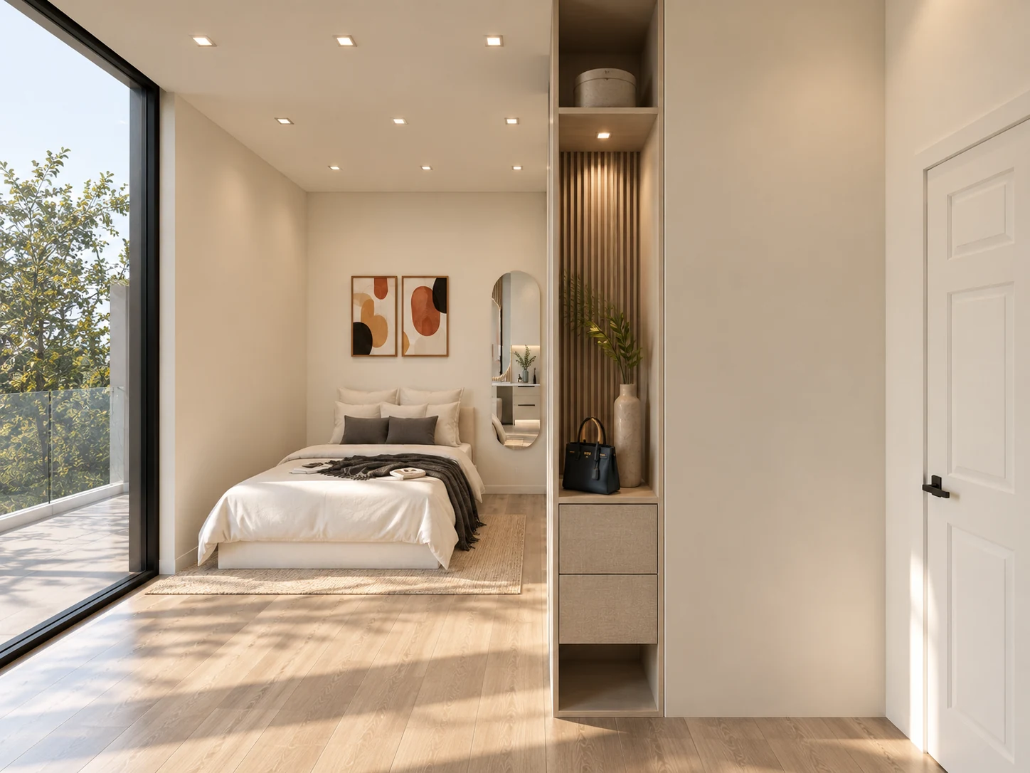 Bedroom — supporting view — design visualisation