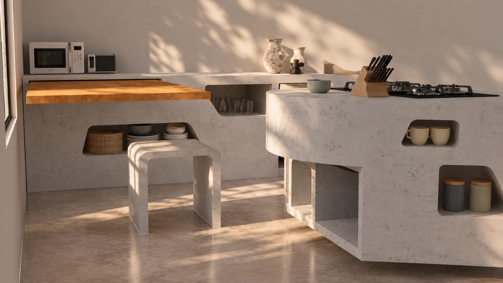 Counter and work surface — design visualisation
