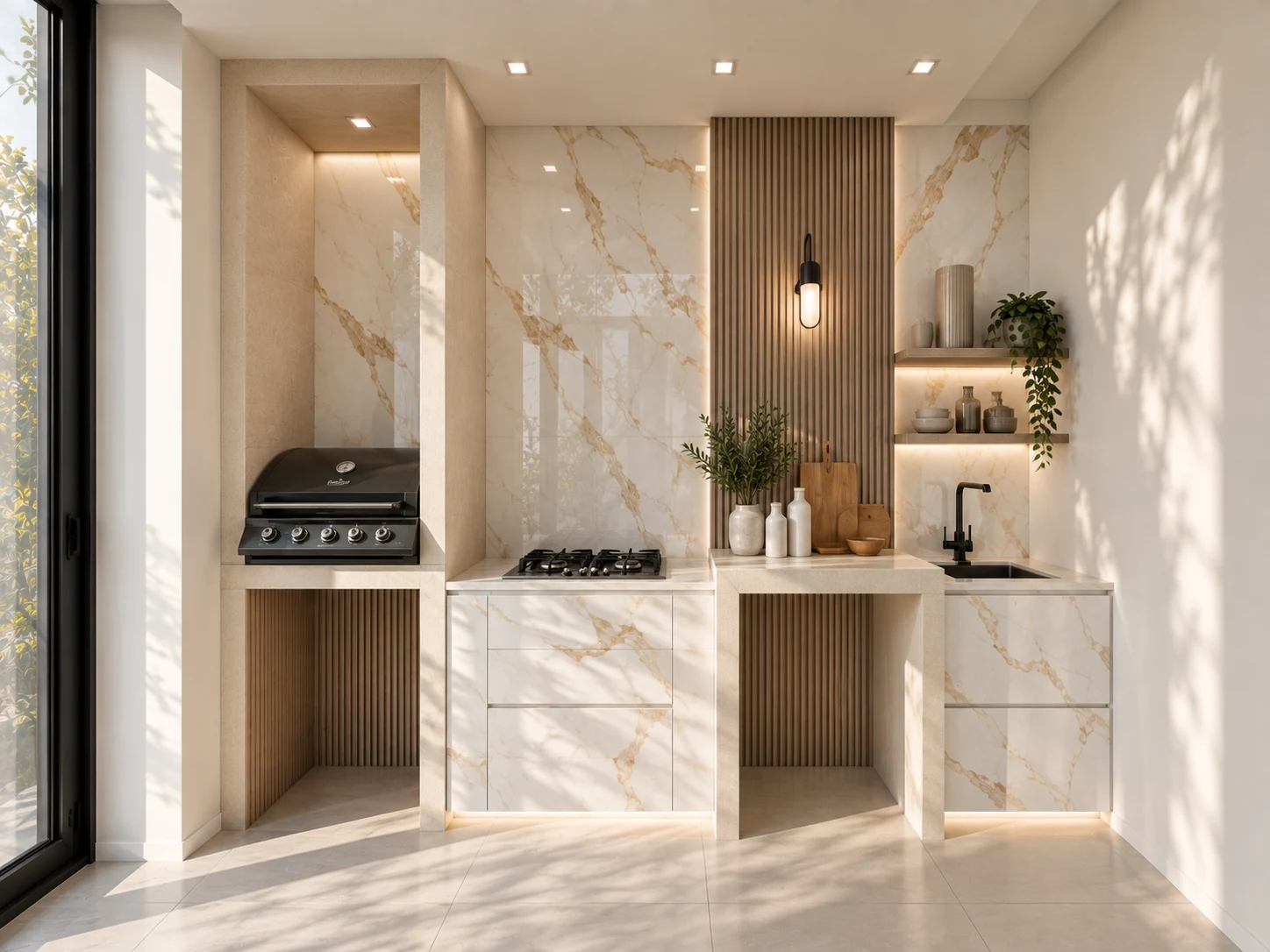 Outdoor kitchen — design visualisation